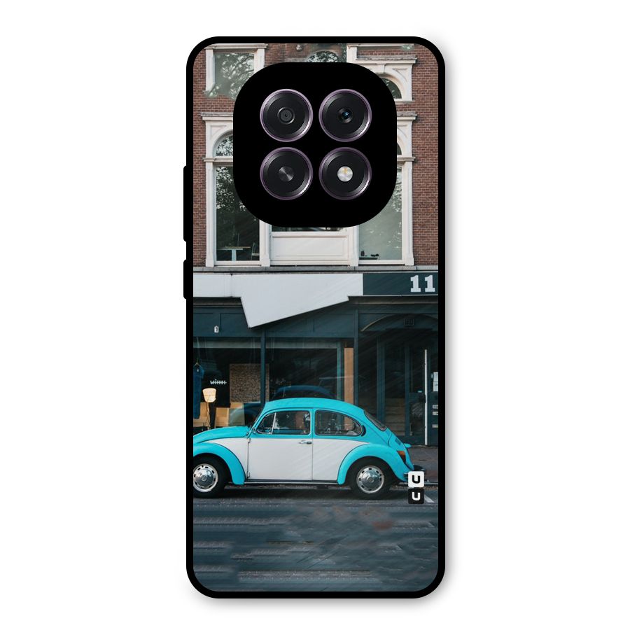 Mini Blue Car Metal Back Case for Oppo F29