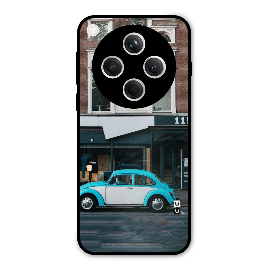 Mini Blue Car Metal Back Case for Oppo Find X8