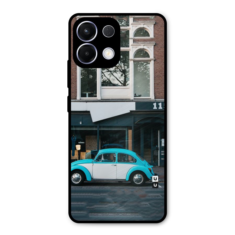Mini Blue Car Metal Back Case for Oppo K13
