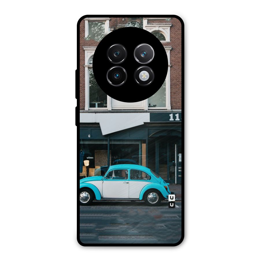 Mini Blue Car Metal Back Case for Realme 13 Plus