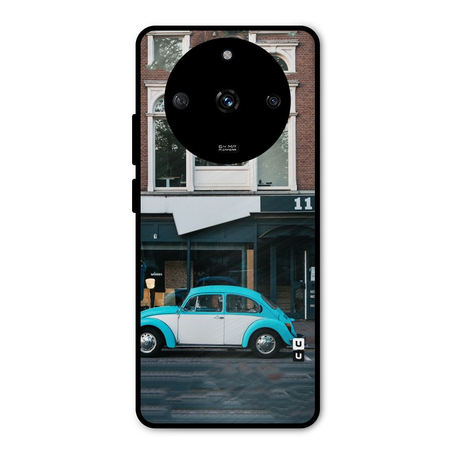 Mini Blue Car Metal Back Case for Realme Narzo 60 5G