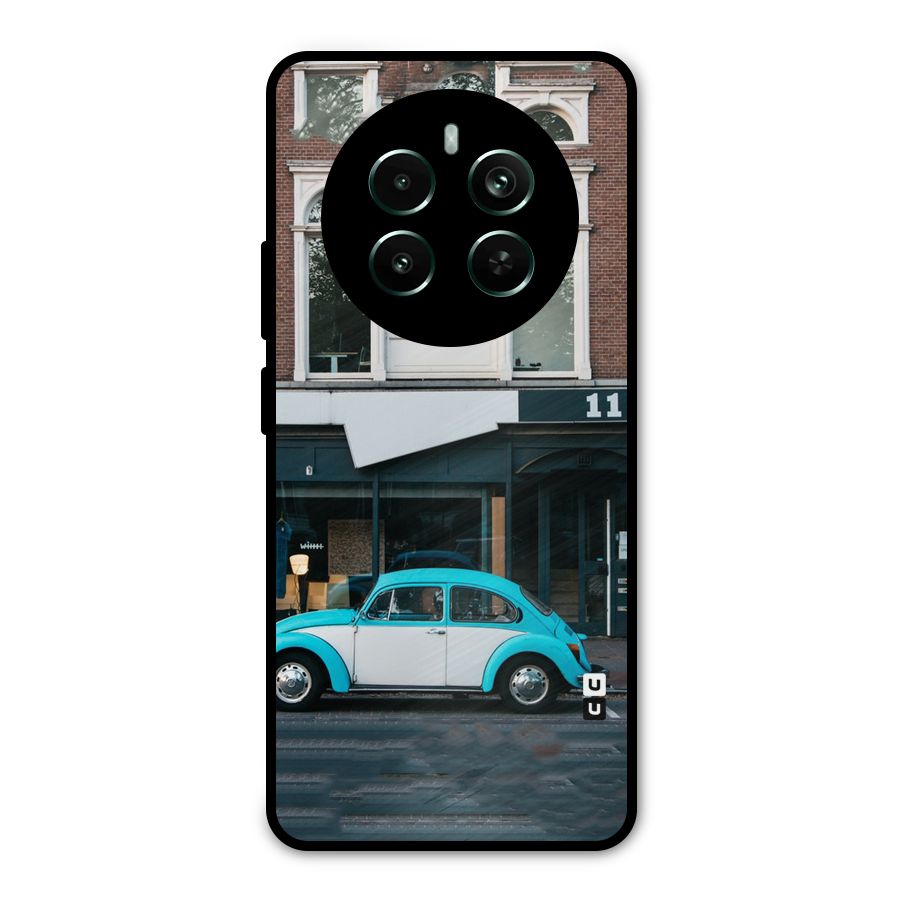 Mini Blue Car Metal Back Case for Realme Narzo 70 Pro