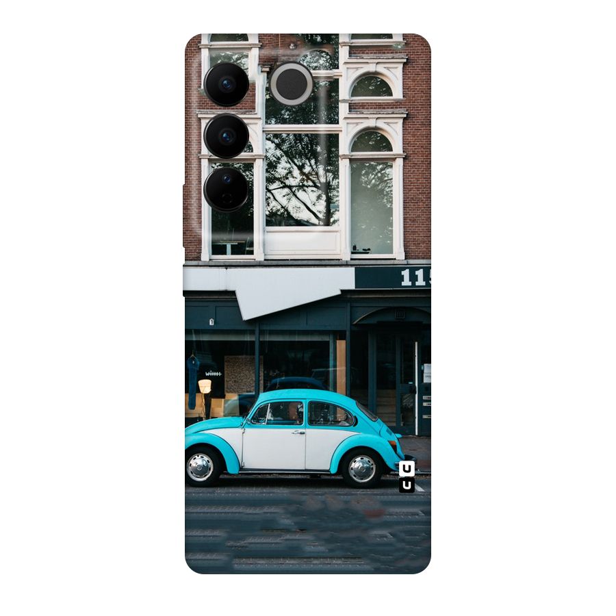 Mini Blue Car Original Polycarbonate Back Case for Vivo V27