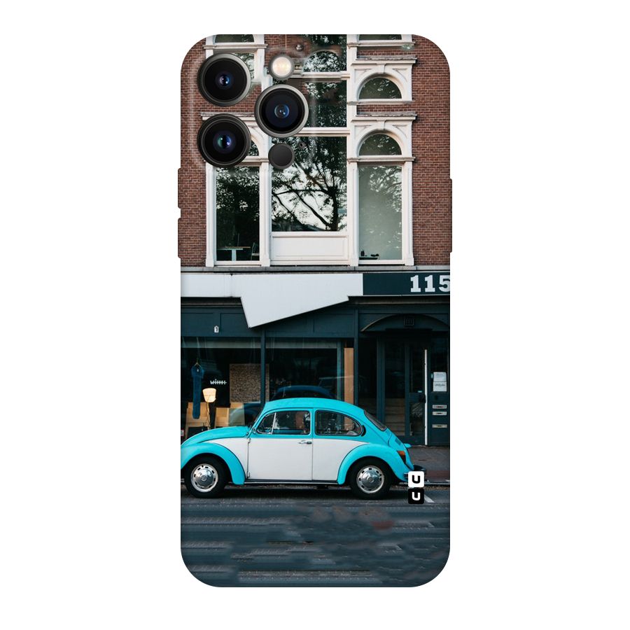 Mini Blue Car Original Polycarbonate Back Case for iPhone 13 Pro Max