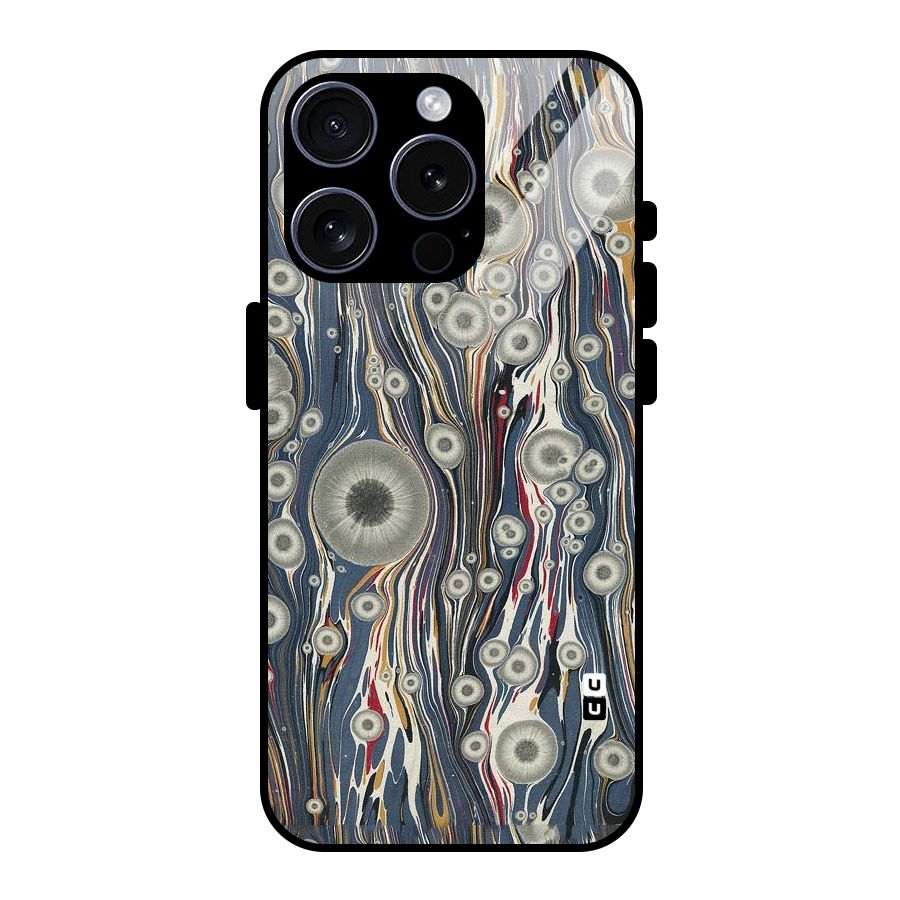 Mini Circles Glass Back Case for iPhone 15 Pro