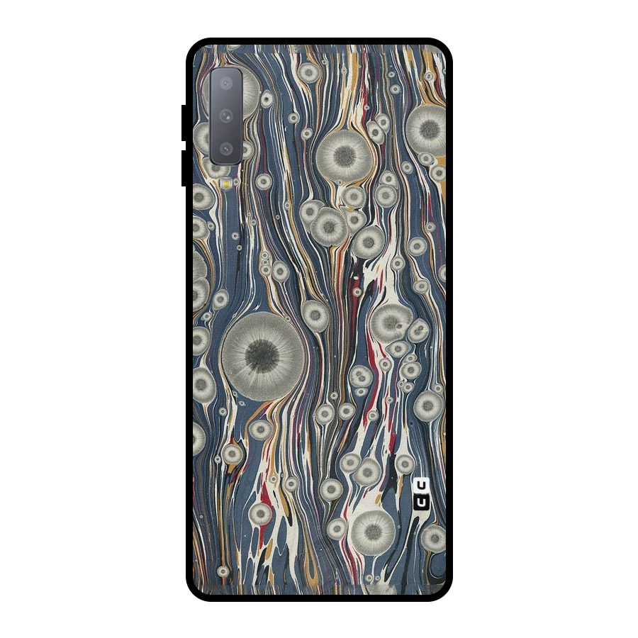 Mini Circles Metal Back Case for Galaxy A7 (2018)