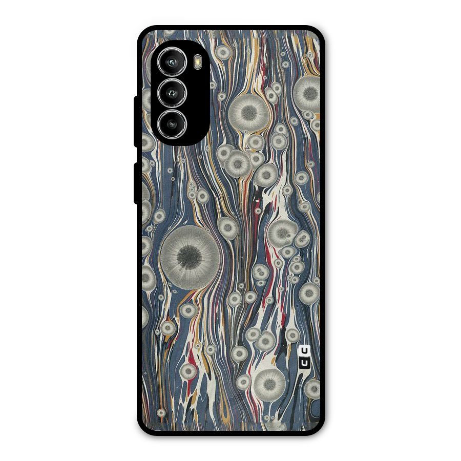 Mini Circles Metal Back Case for Moto G52