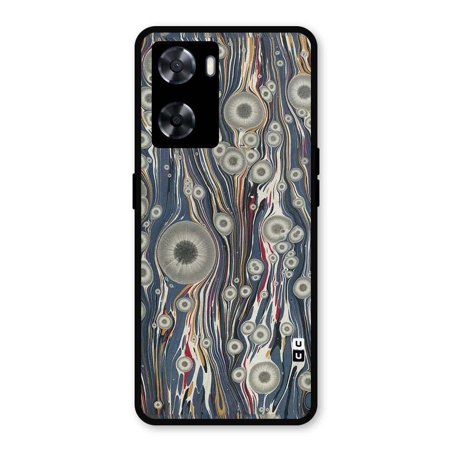 Mini Circles Metal Back Case for Oppo A57 2022