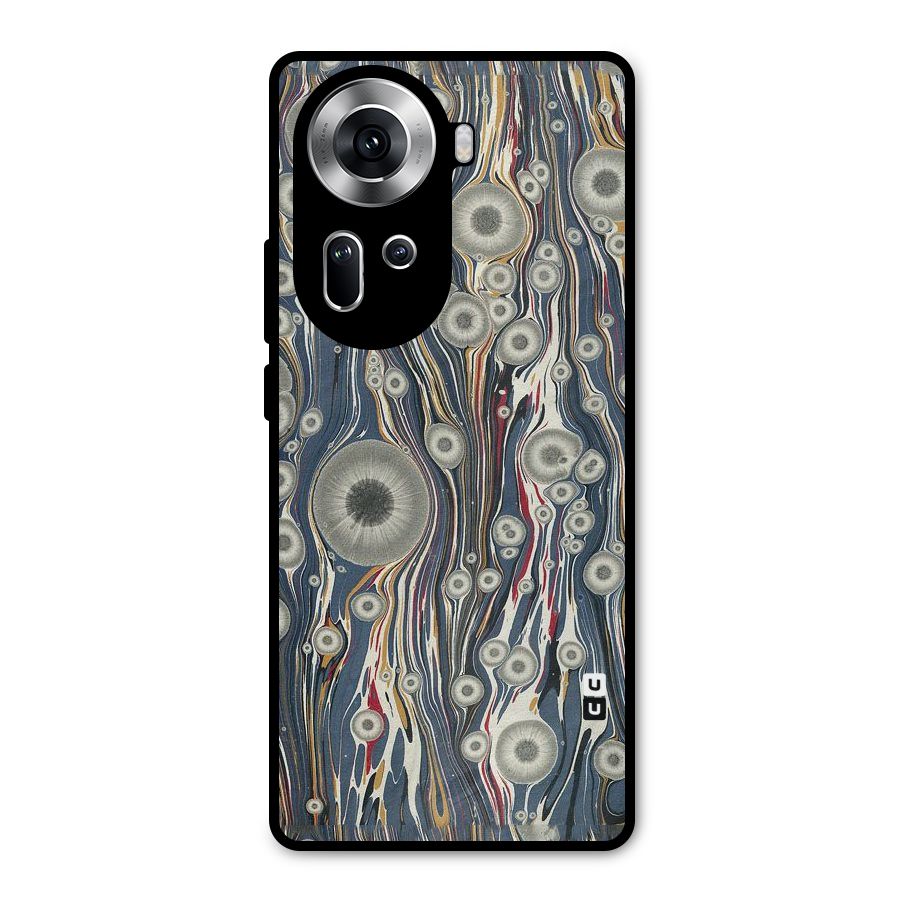 Mini Circles Metal Back Case for Oppo Reno11 5G