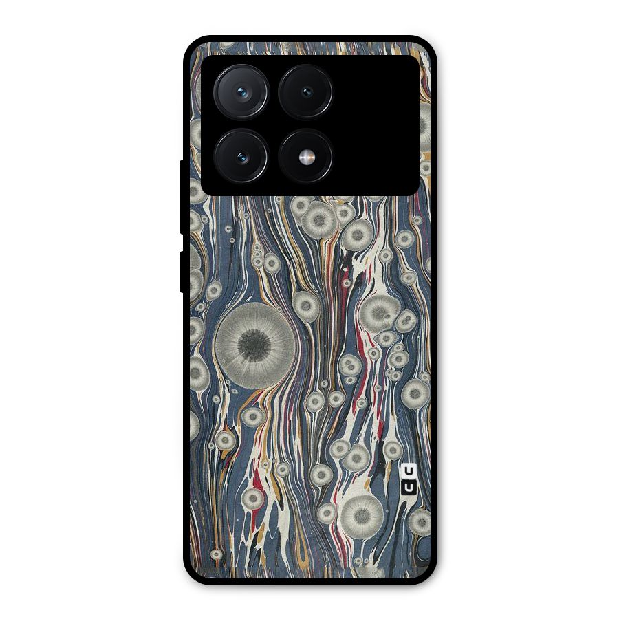 Mini Circles Metal Back Case for Poco X6 Pro