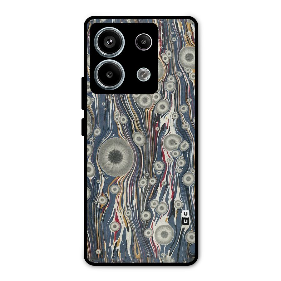 Mini Circles Metal Back Case for Redmi Note 13 Pro 5G