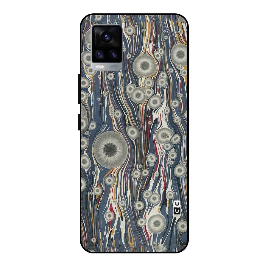 Mini Circles Metal Back Case for Vivo V20 2021