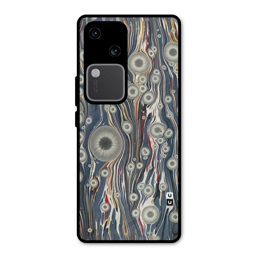 Mini Circles Metal Back Case for Vivo V30 Pro