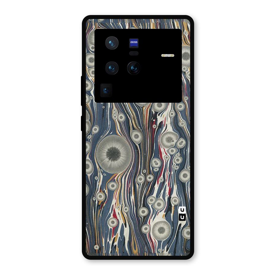 Mini Circles Metal Back Case for Vivo X80 Pro