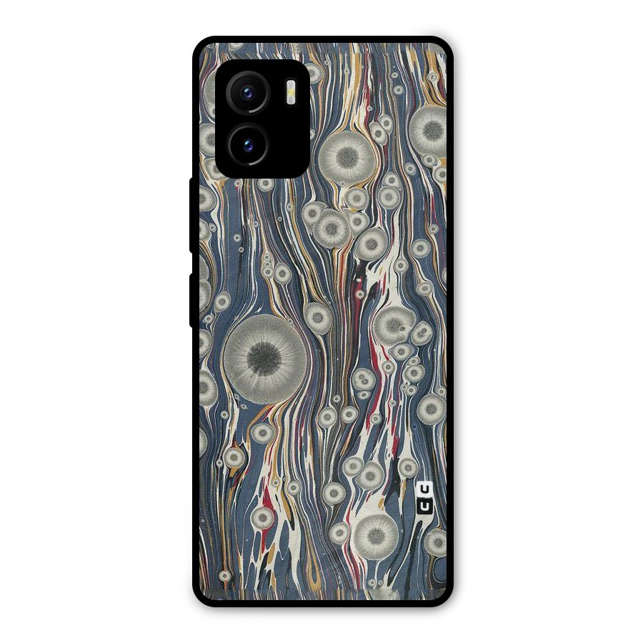 Mini Circles Metal Back Case for Vivo Y15s