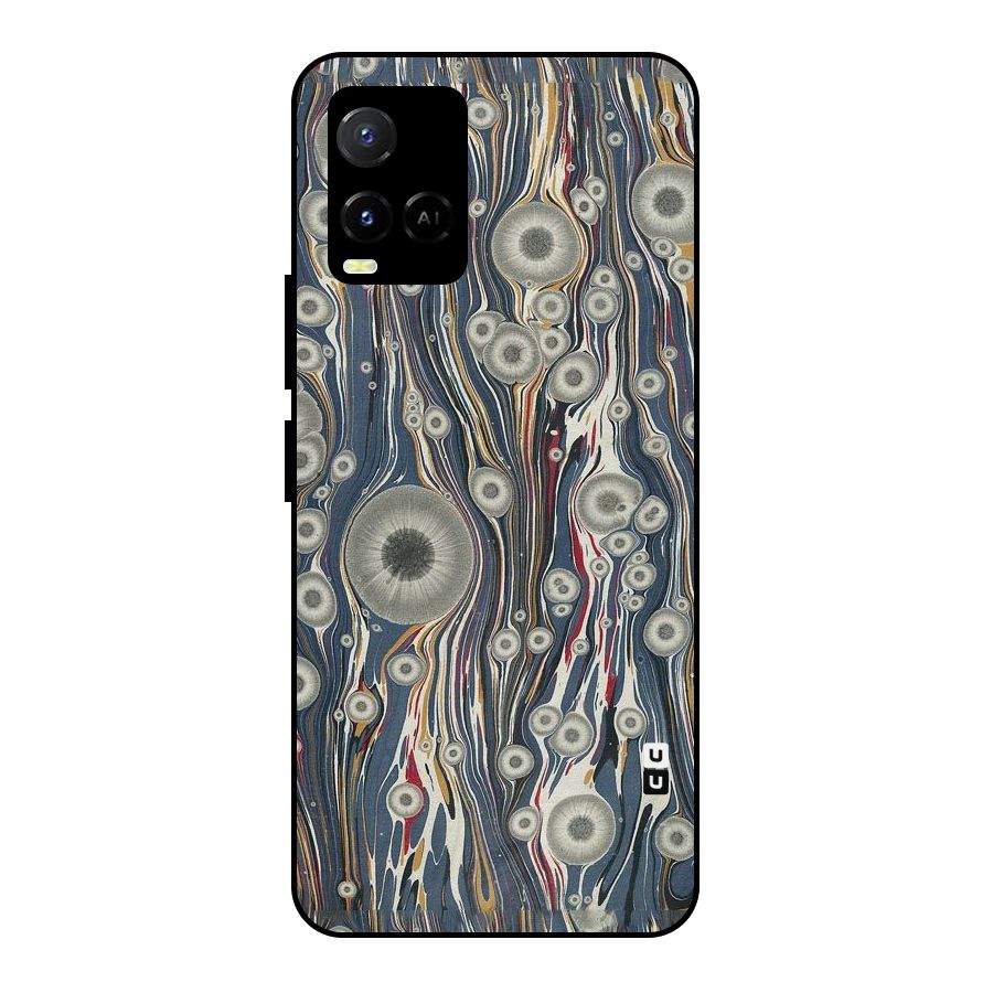 Mini Circles Metal Back Case for Vivo Y21G