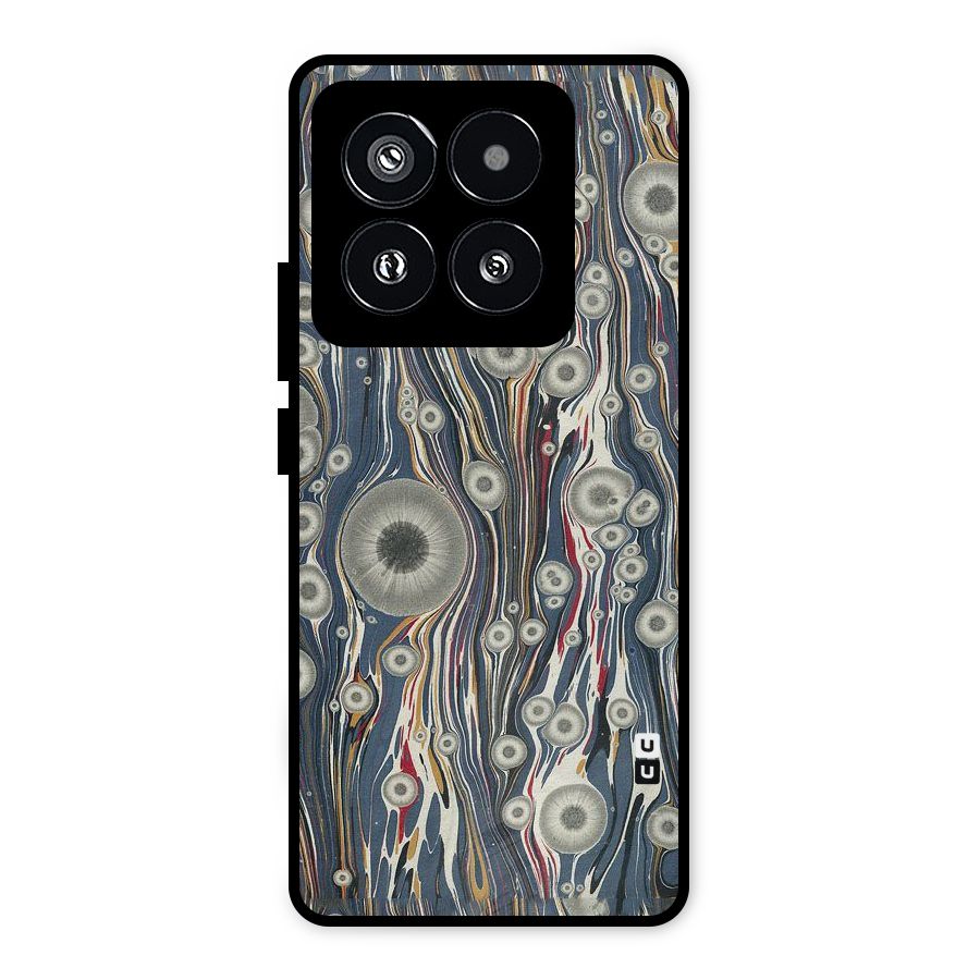 Mini Circles Metal Back Case for Xiaomi 14 Pro