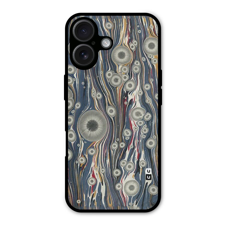 Mini Circles Metal Back Case for iPhone 16
