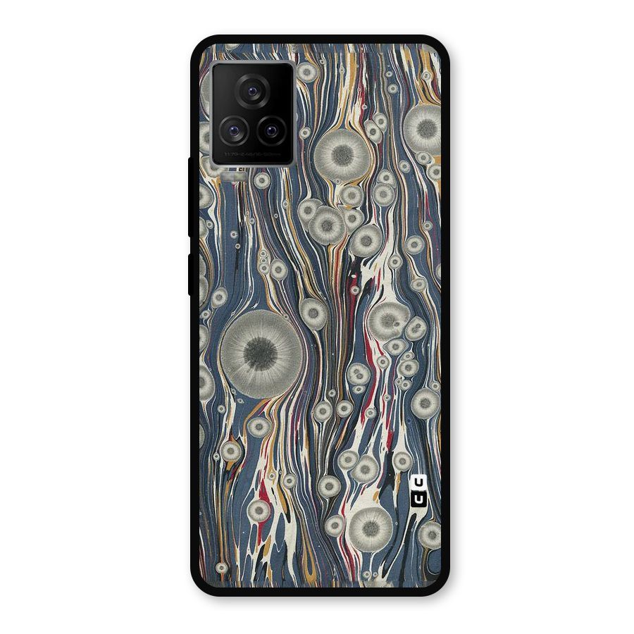 Mini Circles Metal Back Case for iQOO 7 Legend 5G