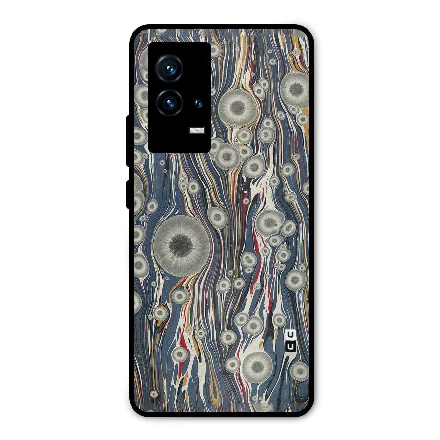 Mini Circles Metal Back Case for iQOO 9 5G
