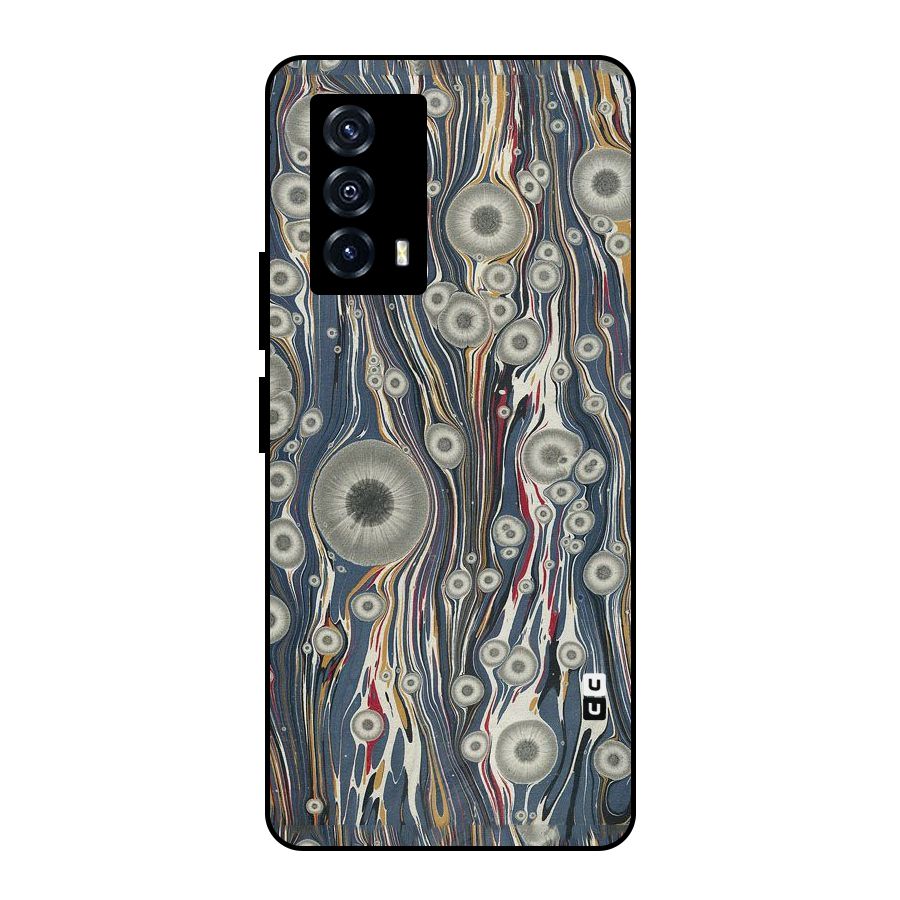 Mini Circles Metal Back Case for iQOO Z5
