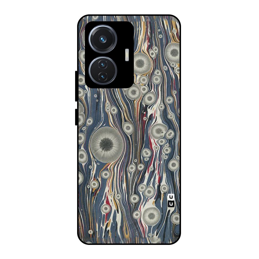 Mini Circles Metal Back Case for iQOO Z6 44W