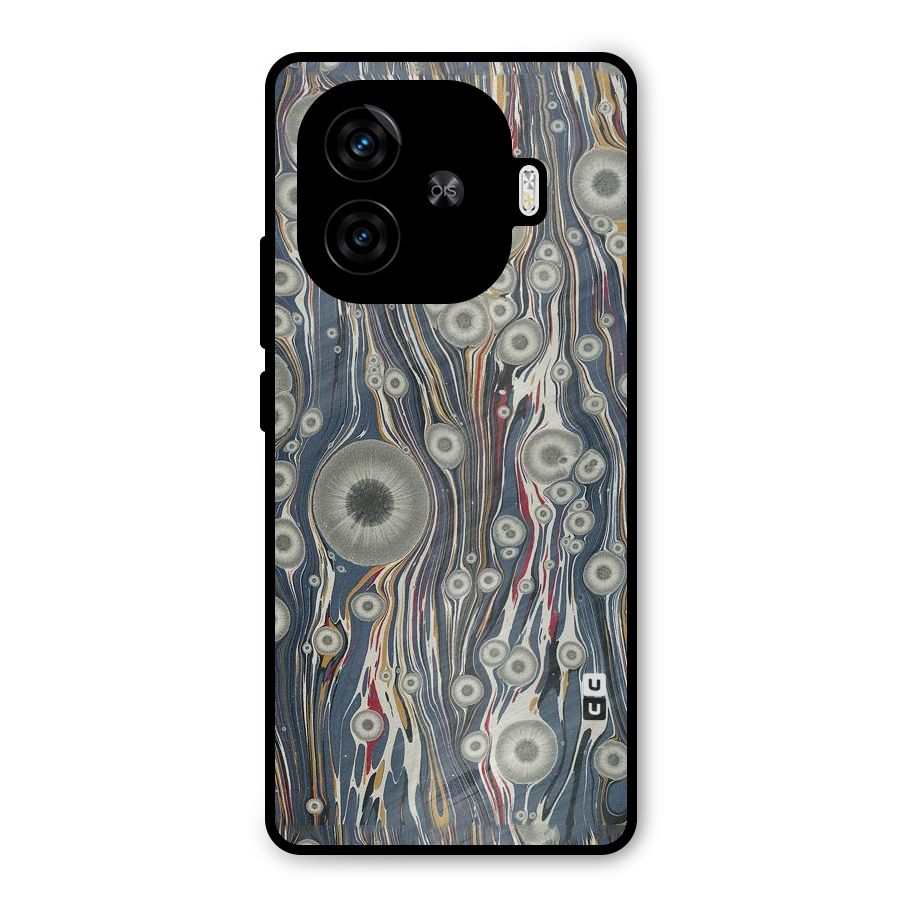 Mini Circles Metal Back Case for iQOO Z9 Turbo