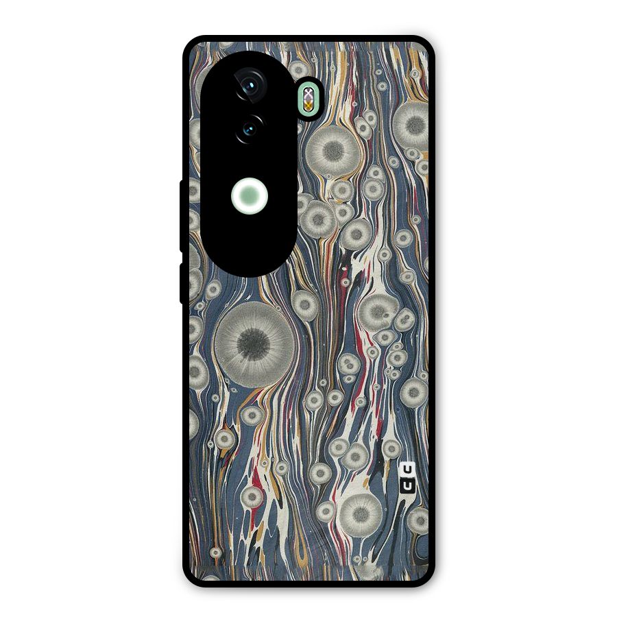 Mini Circles Metal Back Case for iQOO Z9s