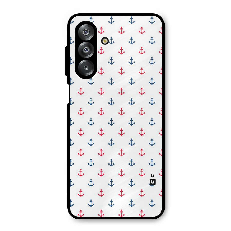 Minimal Anchor Pattern Metal Back Case for Galaxy A26