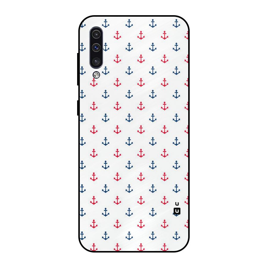 Minimal Anchor Pattern Metal Back Case for Galaxy A30s