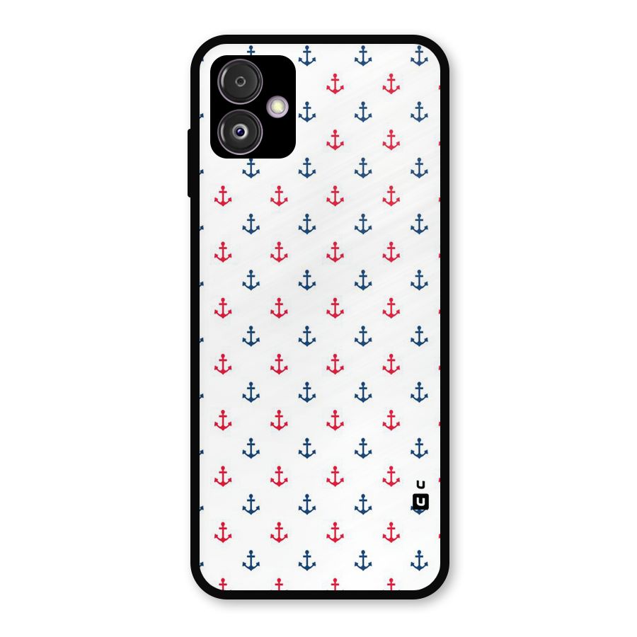 Minimal Anchor Pattern Metal Back Case for Galaxy F14