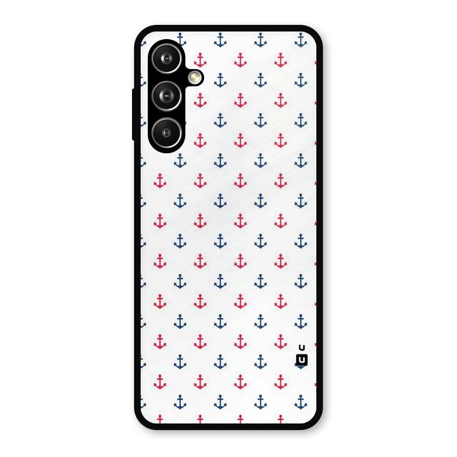 Minimal Anchor Pattern Metal Back Case for Galaxy F54