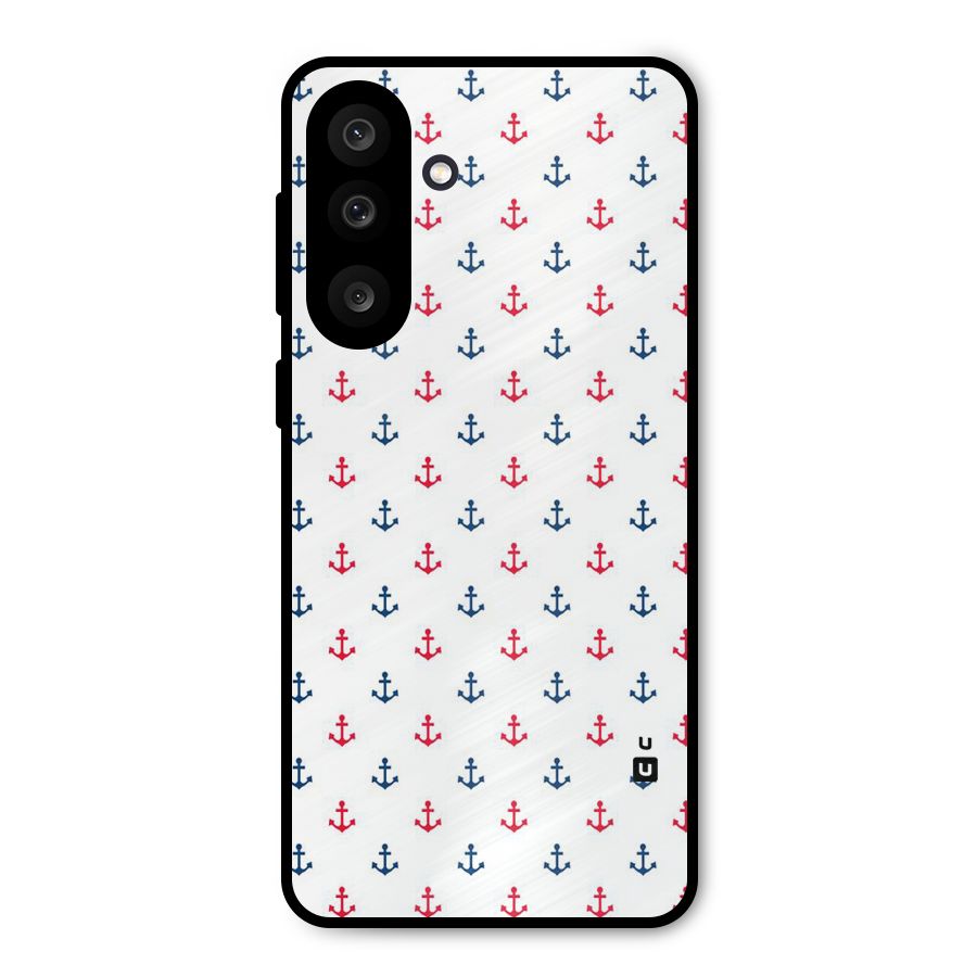 Minimal Anchor Pattern Metal Back Case for Galaxy M56