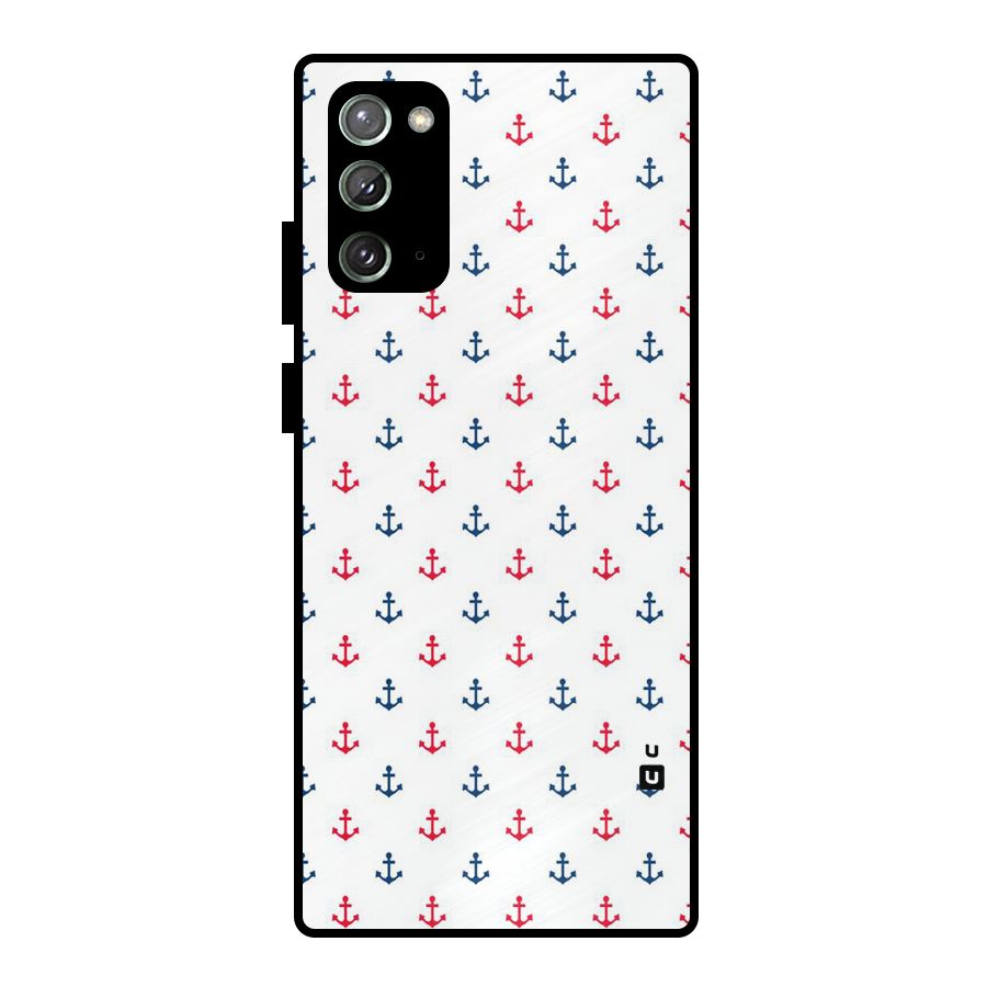 Minimal Anchor Pattern Metal Back Case for Galaxy Note 20