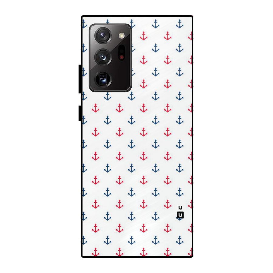 Minimal Anchor Pattern Metal Back Case for Galaxy Note 20 Ultra