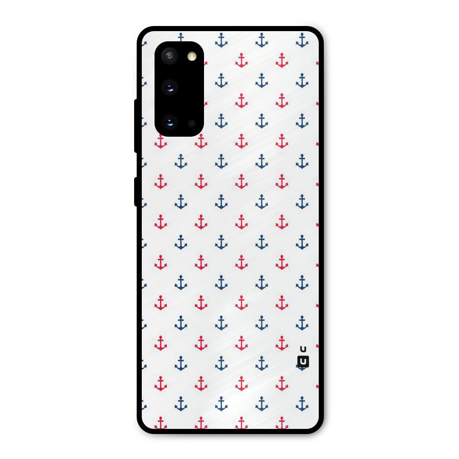 Minimal Anchor Pattern Metal Back Case for Galaxy S20