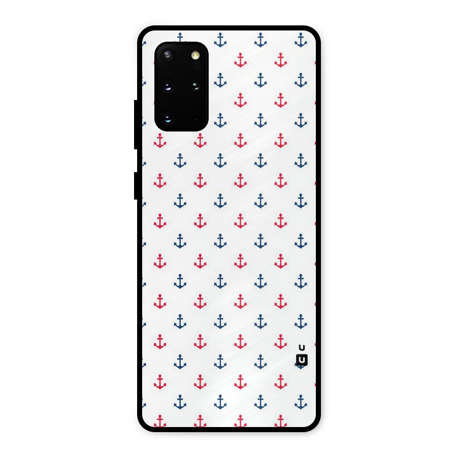 Minimal Anchor Pattern Metal Back Case for Galaxy S20 Plus