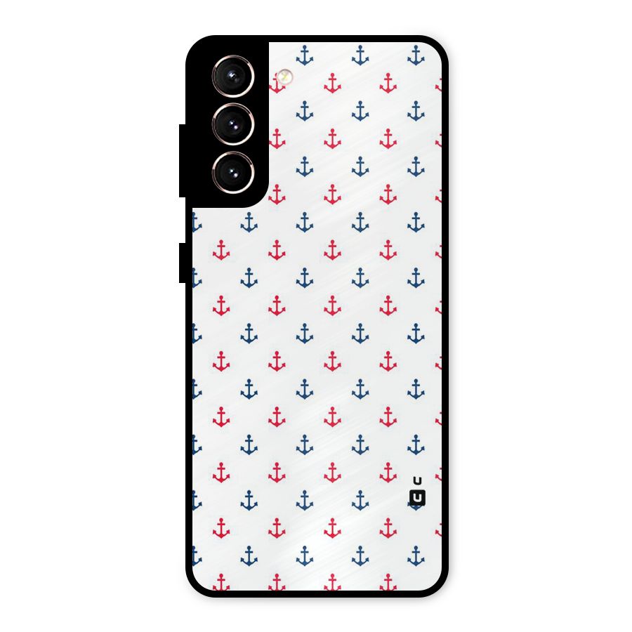 Minimal Anchor Pattern Metal Back Case for Galaxy S21 5G