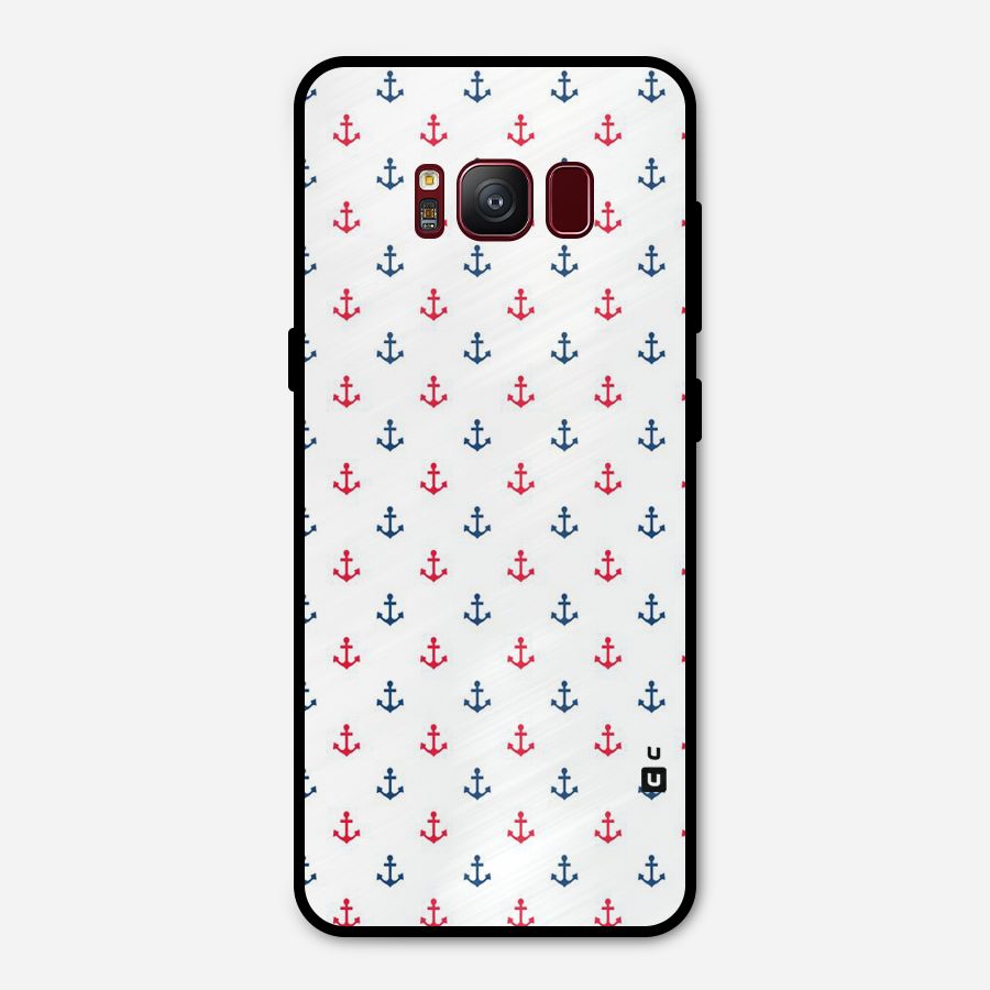 Minimal Anchor Pattern Metal Back Case for Galaxy S8