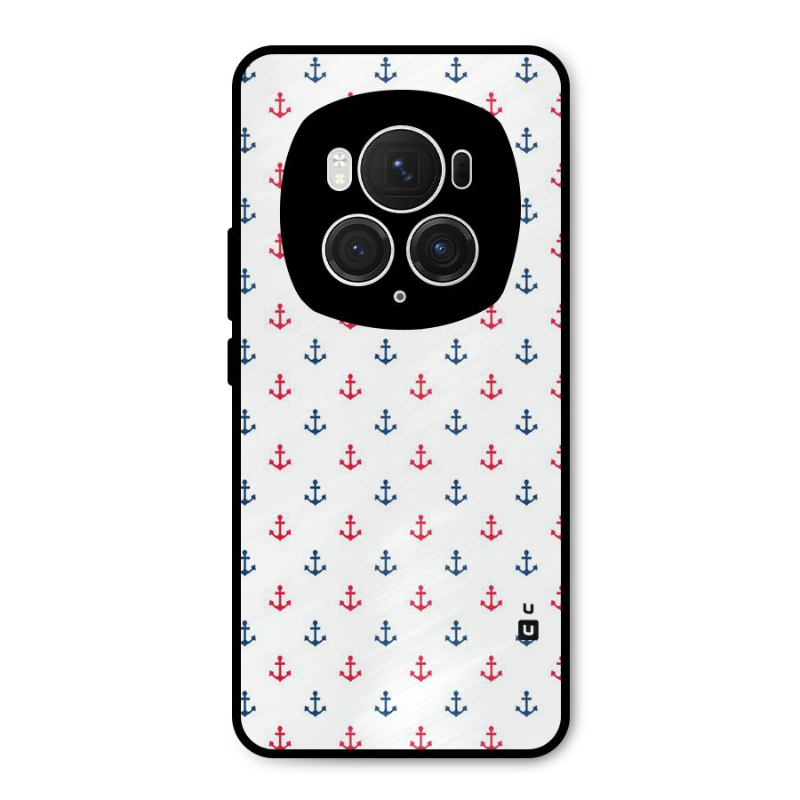 Minimal Anchor Pattern Metal Back Case for Honor Magic6 Pro