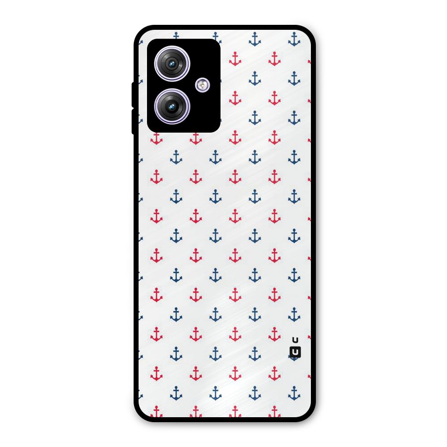 Minimal Anchor Pattern Metal Back Case for Moto G64