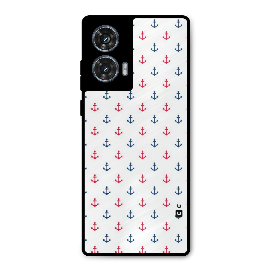 Minimal Anchor Pattern Metal Back Case for Motorola Edge 50 Fusion