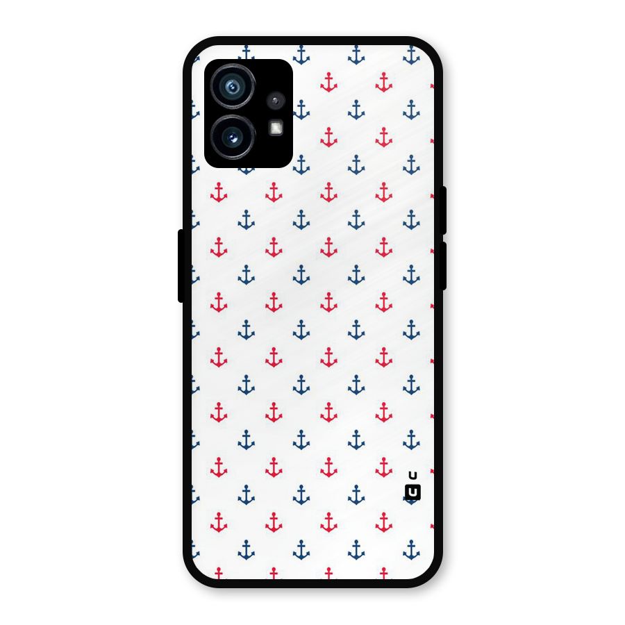 Minimal Anchor Pattern Metal Back Case for Nothing Phone 1