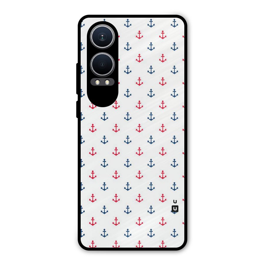 Minimal Anchor Pattern Metal Back Case for OnePlus Nord CE4 Lite