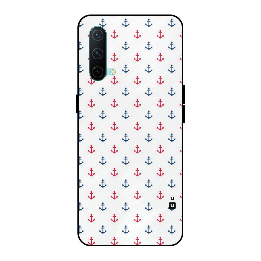 Minimal Anchor Pattern Metal Back Case for OnePlus Nord CE 5G