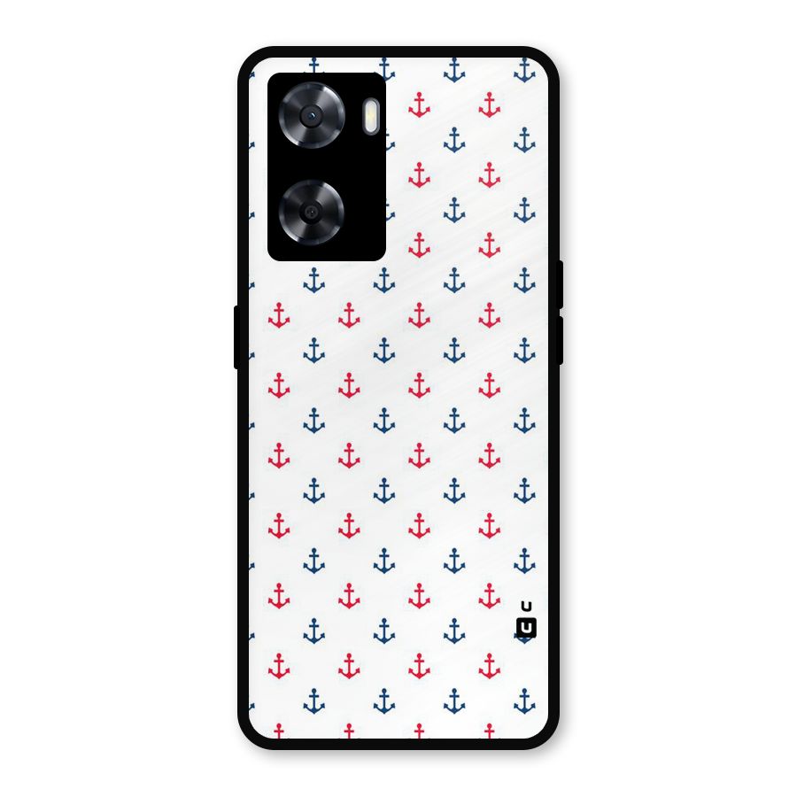 Minimal Anchor Pattern Metal Back Case for OnePlus Nord N20 SE