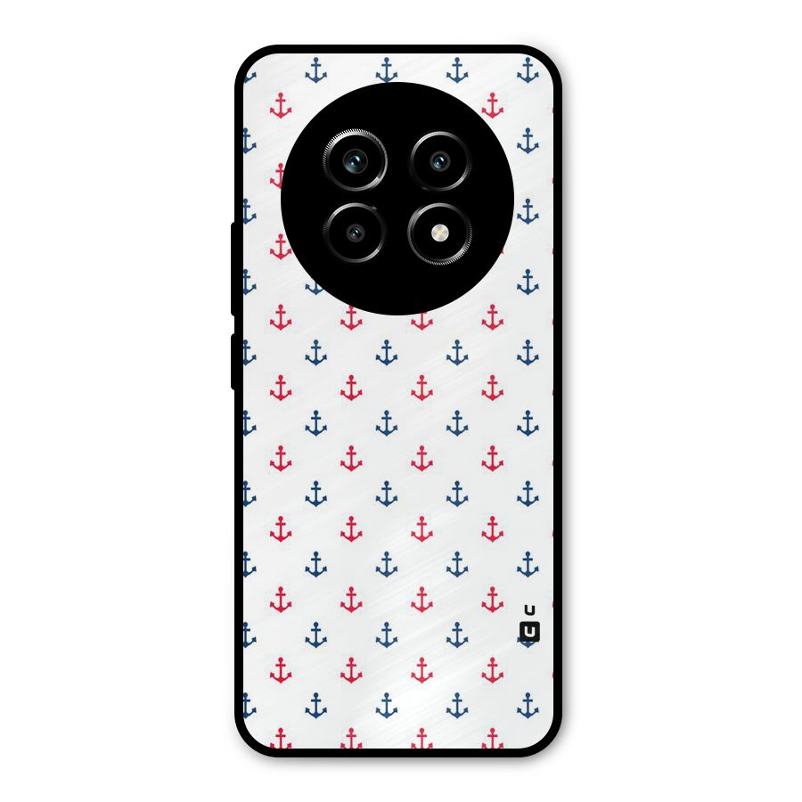Minimal Anchor Pattern Metal Back Case for Realme 13 Pro