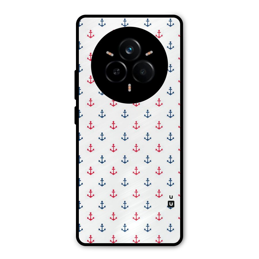 Minimal Anchor Pattern Metal Back Case for Realme 14 Pro