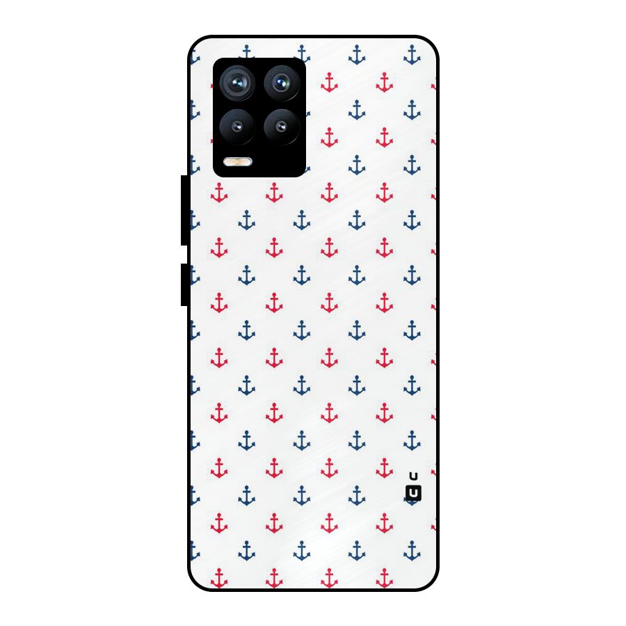 Minimal Anchor Pattern Metal Back Case for Realme 8 Pro