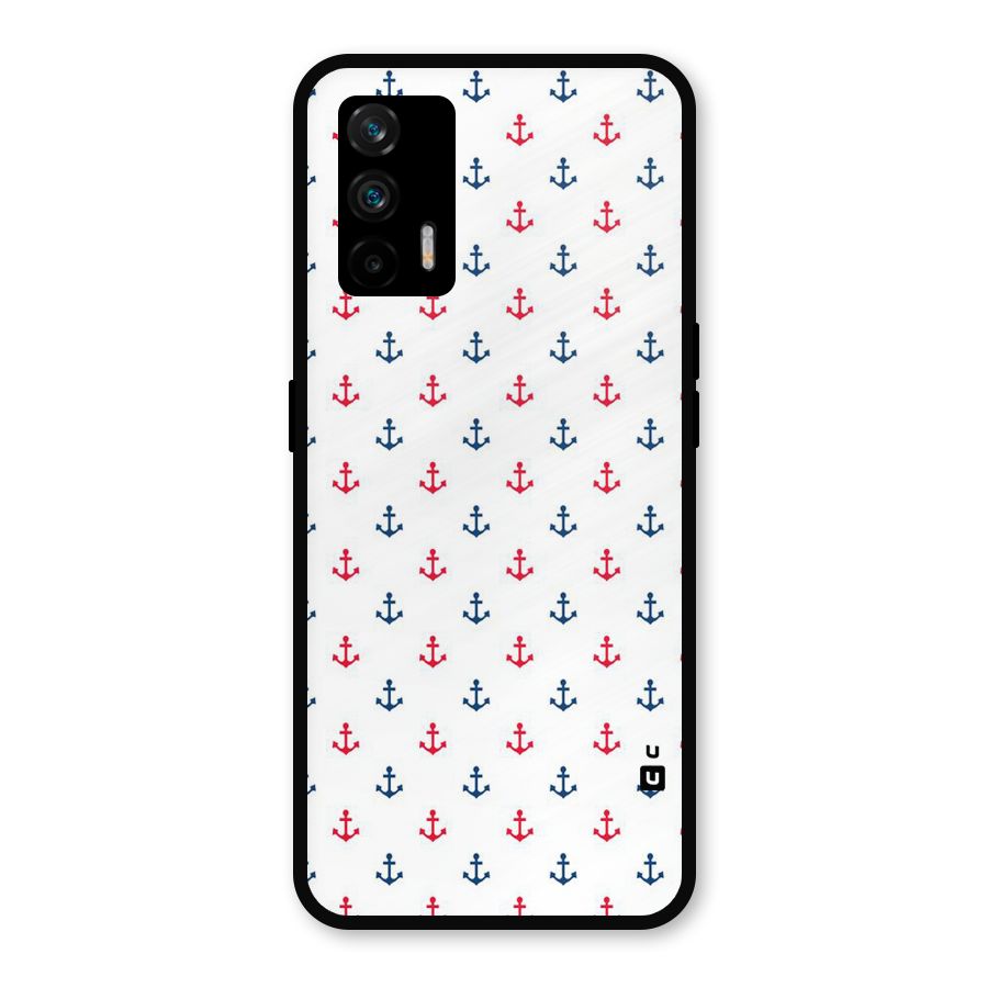 Minimal Anchor Pattern Metal Back Case for Realme GT 5G
